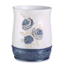 5 of 9:Blossom Rose Complete Bath Ensemble Decor Set, Blue, All Sold Separately 