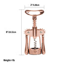 5 of 5:Home Basics Nova Collection Zinc Cork Screw, Rose Gold 