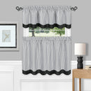 7 of 12:Buono II Medley Adjustable Window Curtain Rod, Black 