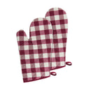 2 of 6:Lot de 2 gants de cuisine à carreaux Buffalo, 18 x 33 cm 