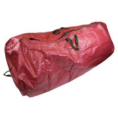 1 of 3:Home Basics Textured PVC Artificial Christmas Tree Holiday Storage Bag Organizer with Reinforced Nylon Handles, Red 
