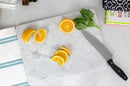 2 of 2:Home Basics Multi-Purpose Pastry Marble Cutting Board, White, 16x12x.7 Inches 