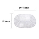 5 of 5:Home Basics Diamond Plastic Bath Mat, Clear 