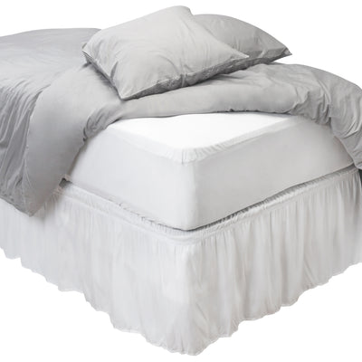 1 of 2:Home Details Sanitized Waterproof Mattress Protector in Queen Size 