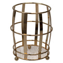 2 of 5:Home Basics Lyon Cutlery Holder with Mesh Bottom and Non-Skid Feet, Rose Gold 