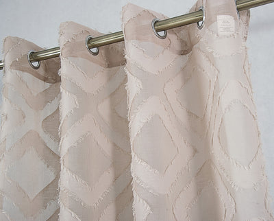 9 of 27:Ariana Clipped Doily Grommet Window Panel, 54x84 Inches 