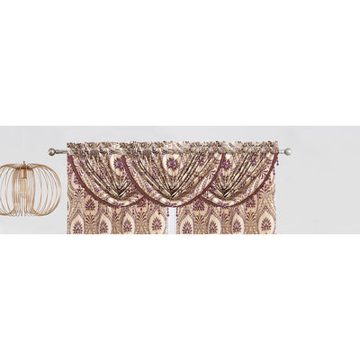 13 of 21:Lizet Damask Jacquard Rod Pocket Window Panel and Valance Treatments, All Sold Separately 