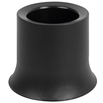 5 of 14:Home Basics Plastic Toilet Brush with Compact Holder, Black 