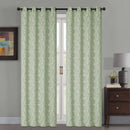 4 of 7:Jenner Jacquard Leaf Vines Grommet Window Panel, 54x84 Inches 