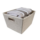 2 of 4:Simplify Large Grommet Storage Bin in Faux Jute 