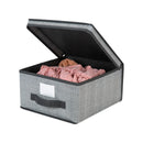 3 of 4:Boîte de rangement moyenne Simplify en gris 