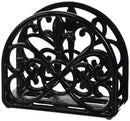 1 of 7:Home Basics Fleur De Lis - Servilletero de hierro fundido, color negro, 5.5 x 2.25 pulgadas 