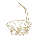 1 of 4:Kitchen Details Geode Fruit Basket with Banana Tree in Satin Gold 