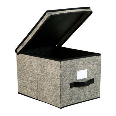 2 of 4:Grande boîte de rangement Simplify en noir 