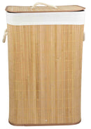 1 of 4:Panier rectangulaire en bambou Home Basics, naturel, 40 x 30 x 58 cm 