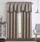 2 of 10:Italia Luxurious Chenille Rod Pocket Window Panel And Valance Treatments, All Sold Separately 