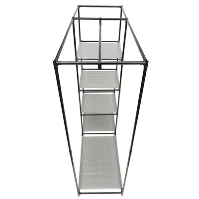2 of 4:Armoire de rangement autoportante Home Basics avec étagères, gris 