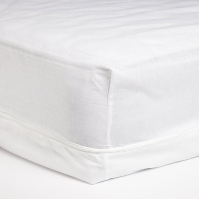 3 of 4:Adorable protège-matelas zippé en polycoton, blanc 