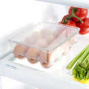 5 of 6:Home Basics 12 Egg Plastic Holder with Lid, Clear 