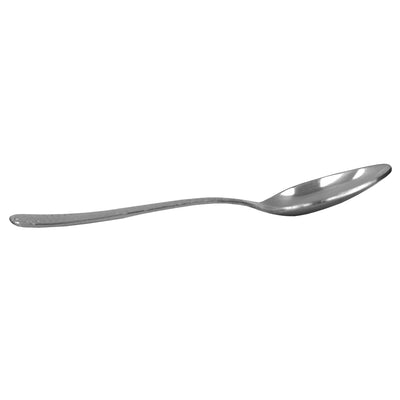 2 of 4:Home Basics Cucharas de té martilladas de acero inoxidable (paquete de 4), plateadas 