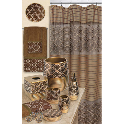 38 of 38:Ensemble de décoration de salle de bain complet avec barre de douche populaire, doré, vendu séparément 