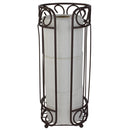 2 of 7:Home Basics Scroll Collection Bath Tissue Reserve Toilet Paper Roll Holder Stand, Bronze 