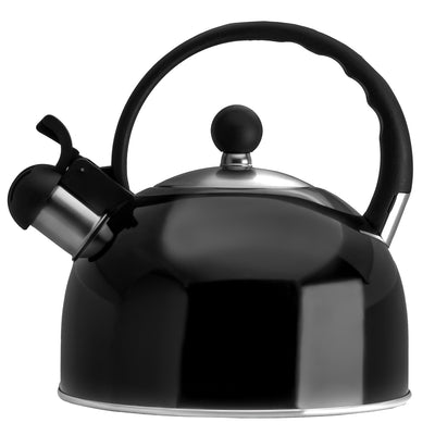 1 of 1:Bouilloire sifflante en acier inoxydable Premius, noire, 2,5 litres 