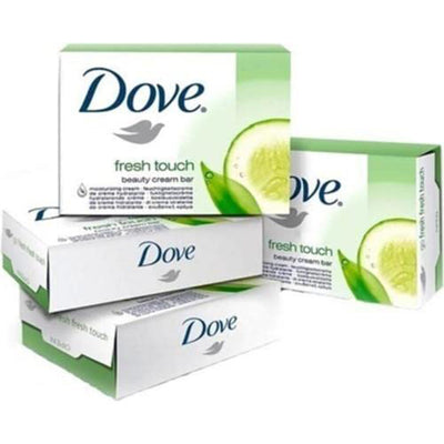 1 of 1:Savon crème Dove Go Fresh Touch, parfum concombre et thé vert, 4 unités, 91 g 