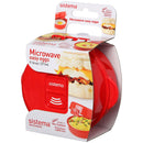 1 of 10:Sistema Microwave Egg Cooker and Poacher with Steam Release Vent, 9.16-Ounce, Red 