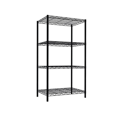 2 of 4:Home Basics 4 Tier Steel Wire Shelf, Black 