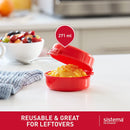 5 of 10:Sistema Microwave Egg Cooker and Poacher with Steam Release Vent, 9.16-Ounce, Red 