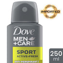 2 of 4:Dove Men Care Anti-Perspirant Deodorant Spray, Sport Active Fresh, 250 ml 