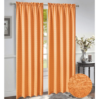16 of 20:Norah Jacquard Rod Pocket Window Panel and Valance Treatments, All Sold Separately 