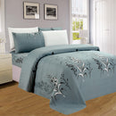 4 of 4:PREMIUS Wheated Printed Wrinkle Free Microfiber Sheet Set 
