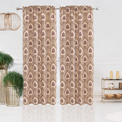21 of 21:Lizet Damask Jacquard Rod Pocket Window Panel and Valance Treatments, All Sold Separately 