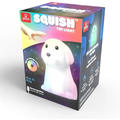 2 of 5:Globe Dog Multicolor Changing LED Rechargeable Silicone Night Light, Table Lamp, Roy Jr 
