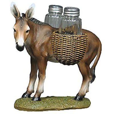 2 of 2:Donkey 3-Piece Salt And Pepper Shaker Set, Brown, 7x7x5 Inches 