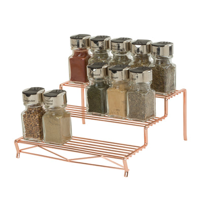 1 of 2:Kitchen Details Geode 3 Tier Spice Rack in Copper 