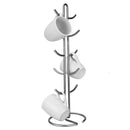 2 of 4:Home Basics Simplicity 10 Hook Steel Mug, Satin Nickel 