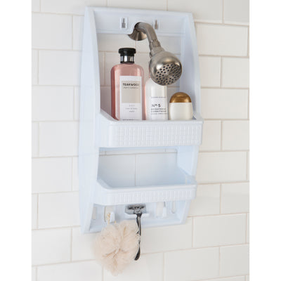 3 of 4:Étagère de douche multi-suspension Bath Bliss, blanche 