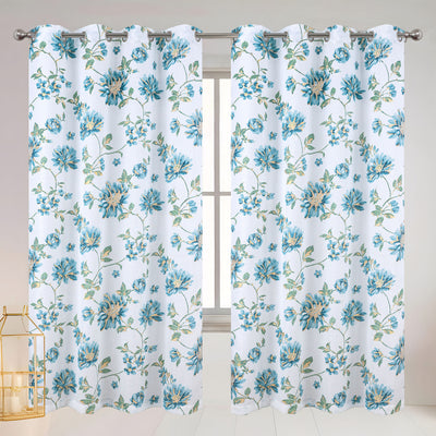 3 of 7:Rideau à œillets à motif floral en jacquard Marie, 137 x 213 cm 