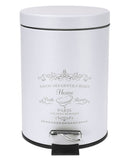4 of 8:Home Basics Paris Design Cubo de Basura, Blanco, 3 Litros 