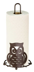 1 of 4:Porte-essuie-tout en forme de hibou Home Basics, bronze, 13,5 x 6 pouces 