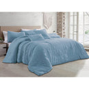 5 of 10:Astrid 5 Piece Crinkled Fabric Comforter Set 