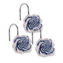 7 of 9:Blossom Rose Complete Bath Ensemble Decor Set, Blue, All Sold Separately 