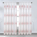 5 of 8:Panneau de fenêtre brodé floral Toulin avec cantonnière et support, 54 x 84 pouces 