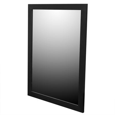 3 of 4:Home Basics Espejo de pared de MDF pintado enmarcado, 18.0 x 24.0 in, color negro 