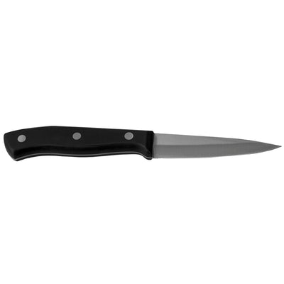 2 of 5:Home Basics 3.5 Stainless Steel Paring Knife with Contoured Bakelite Handle, Black 