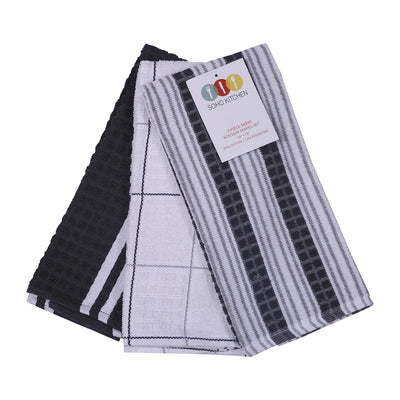 4 of 6:Popular Bath 3-Piece Roland Terry Kitchen Towel Set, 16x26 Inches 