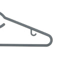 4 of 4:Woolite Swivel Neck Hangers 5 Pack in Grey 